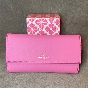 Kate Spade Rouge Pink Trifold Wallet
